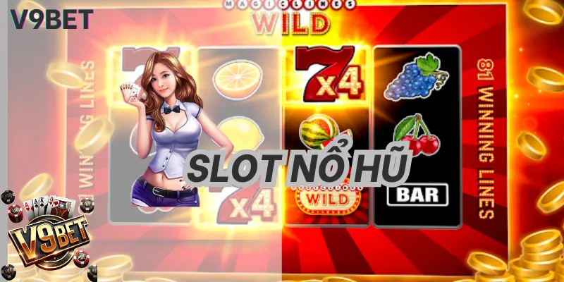 Giao diện sảnh Nổ Hũ V9BET với hàng ngàn tựa game Jackpot hấp dẫn