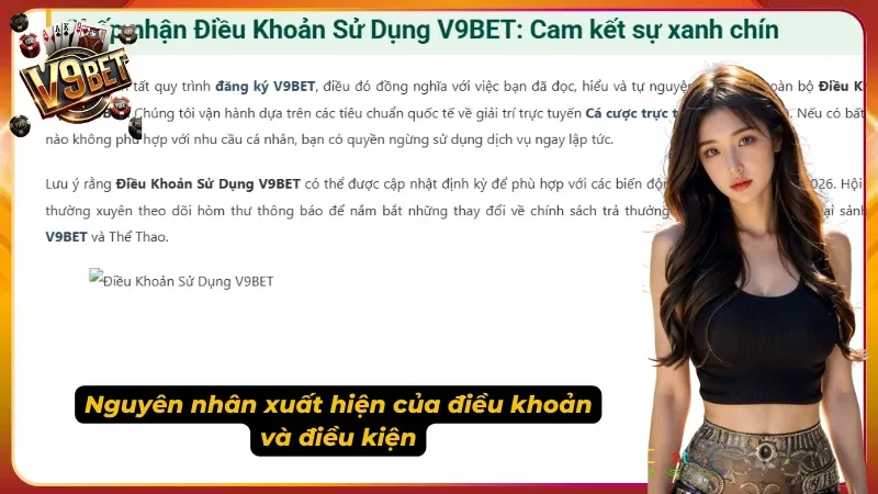 Các quy định có mặt tại trang chủ của V9bet