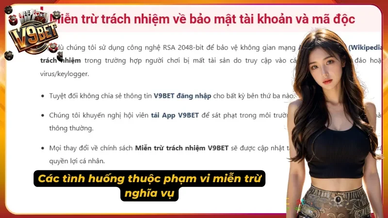Tuyên Bố Miễn Trừ Trách Nhiệm V9bet Và Quy Định Liên Quan 2 Tính rõ ràng, minh bạch mà nền tảng theo đuổi